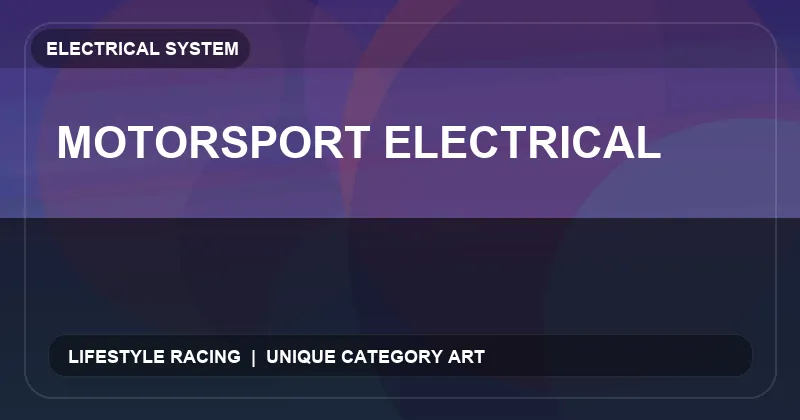 Motorsport Electrical